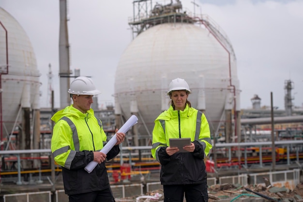 Experienced professionals sharing knowledge in oil and gas industry